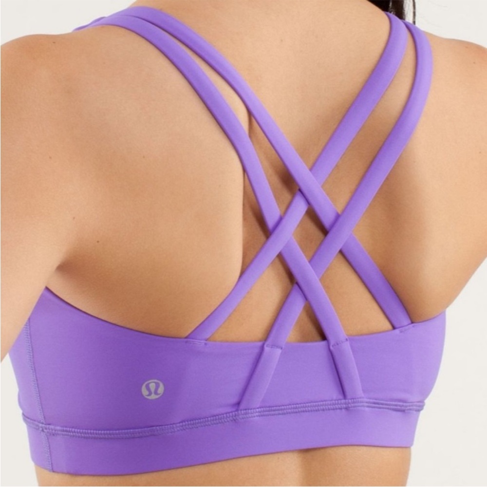Lululemon Purple Razor Back Energy Bra